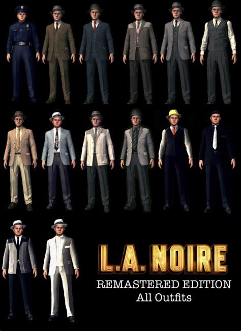 la noire all outfits.